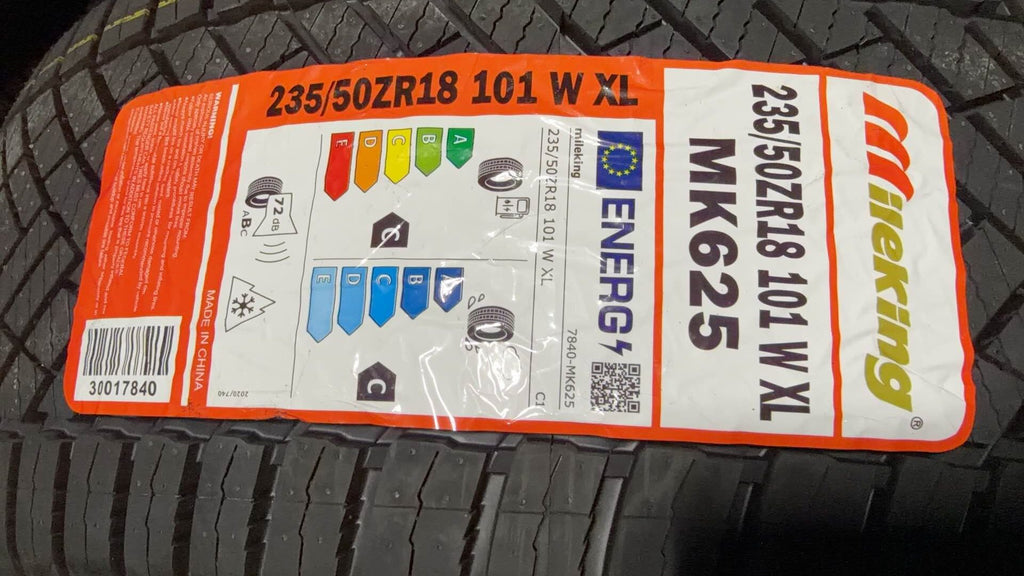 235/50zr18 101w mk625 all season Mileking