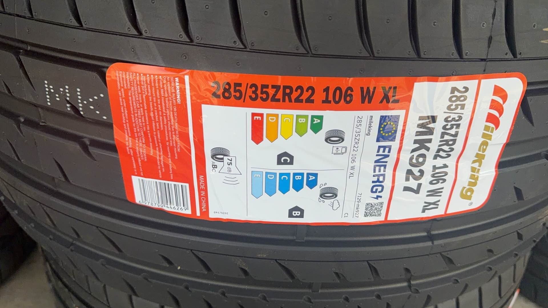285/35zr22 106w mk927 Mileking