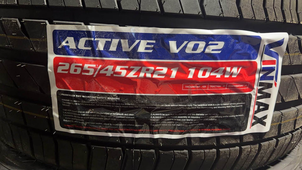 265/45zr21 104w ACTIVE V02 all season Vinmax