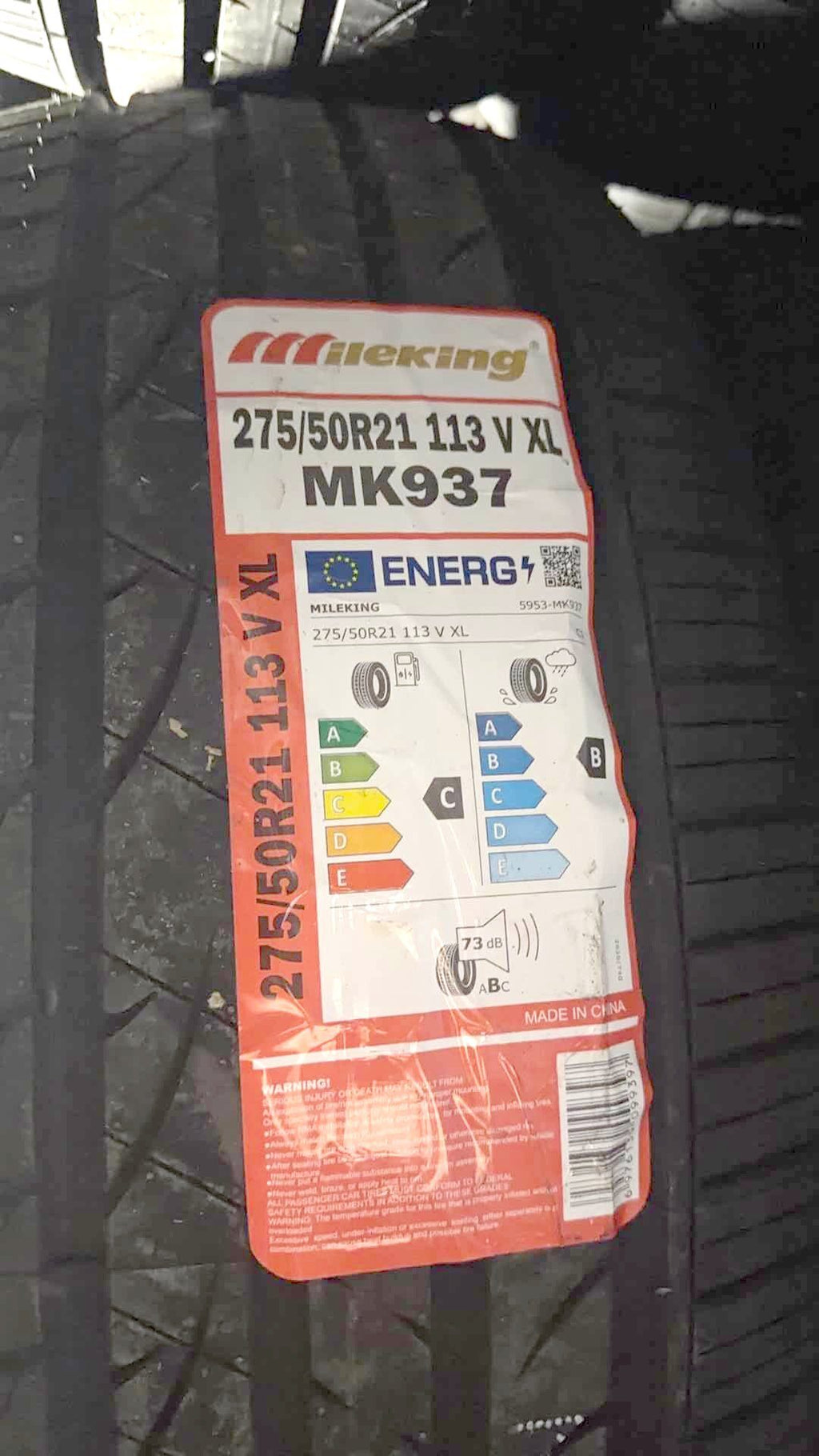 275/50r21 113v mk937 all season Mileking
