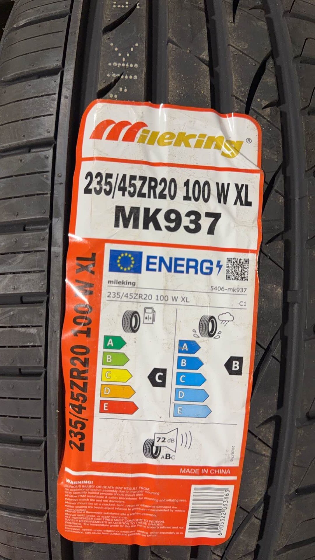 235/45zr20 xl 100w mk937 all season Mileking