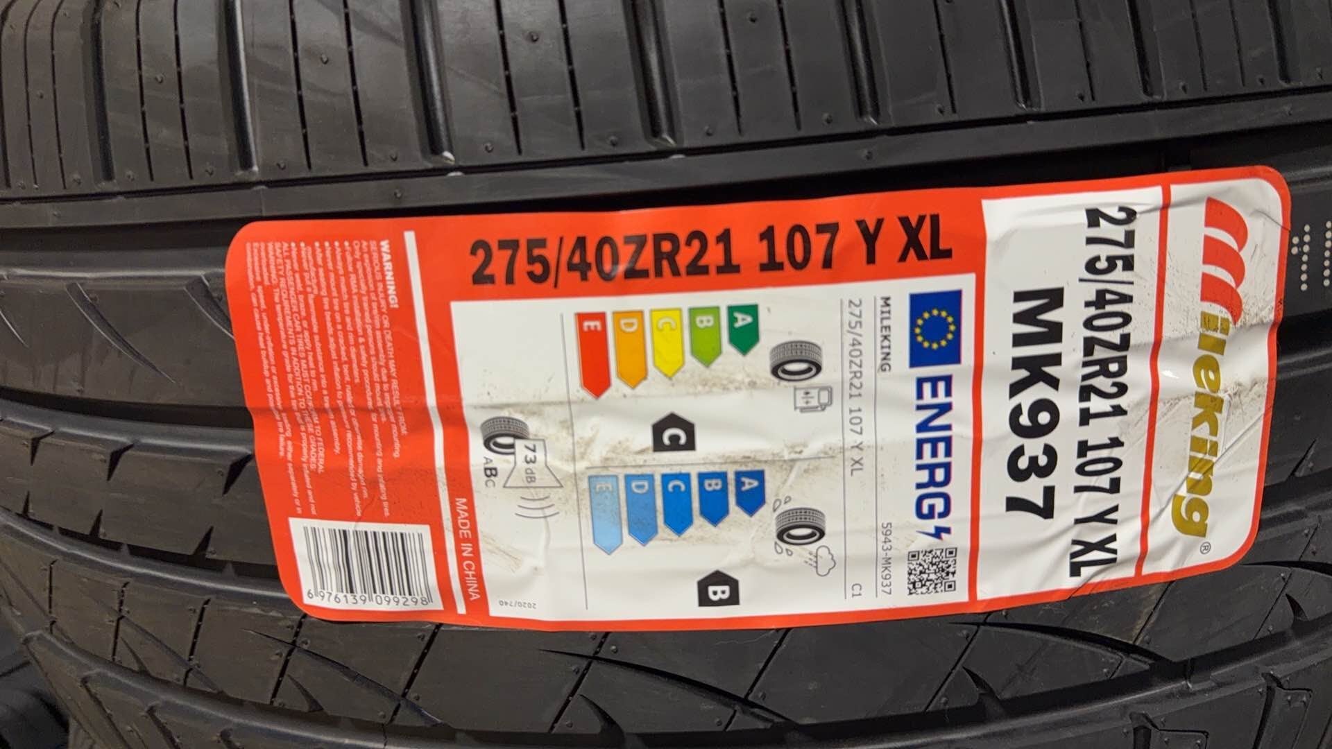 275/40zr21 107y mk937 all season Mileking