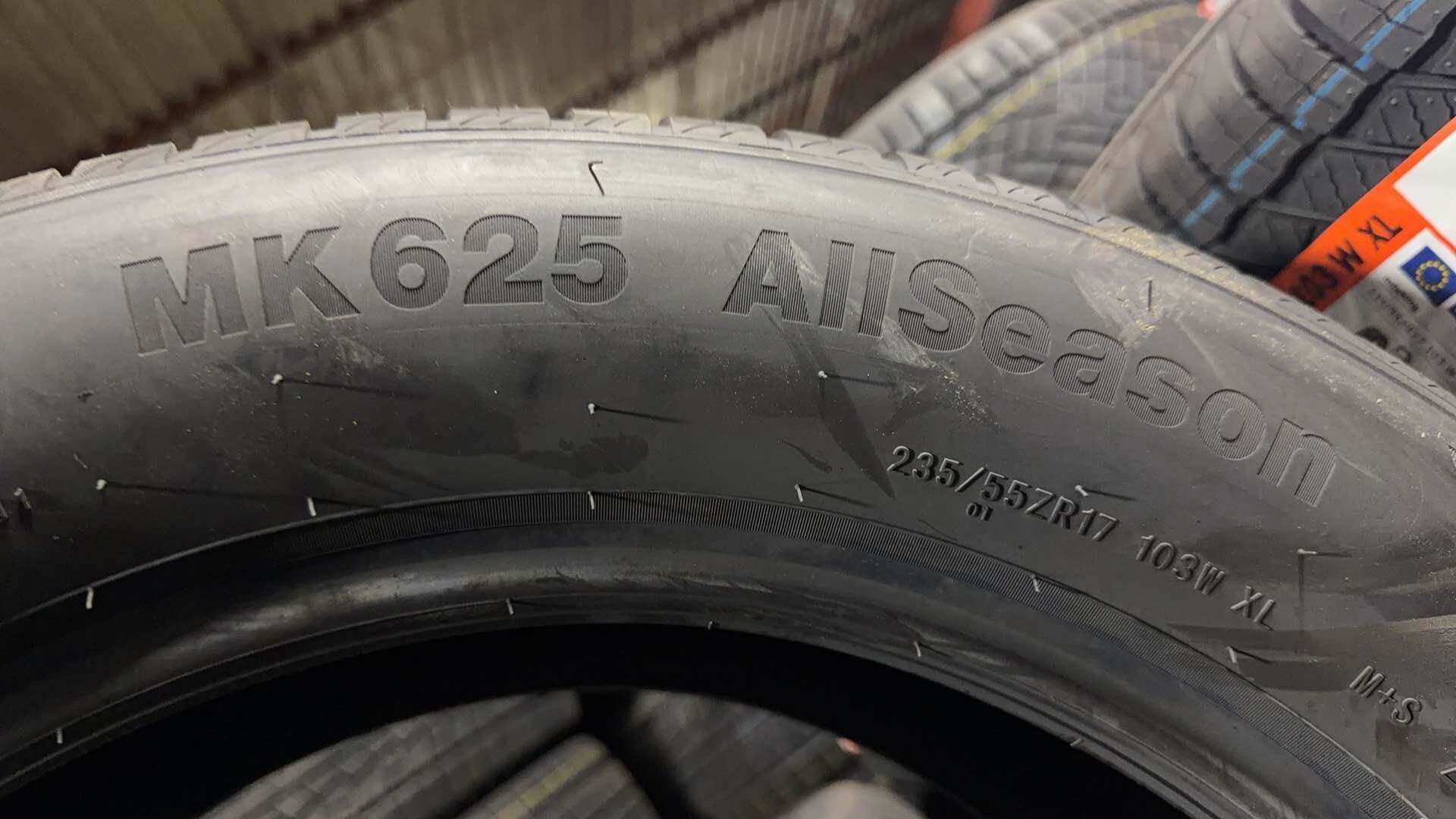 235/55zr17 103w xl mk625 all season Mileking