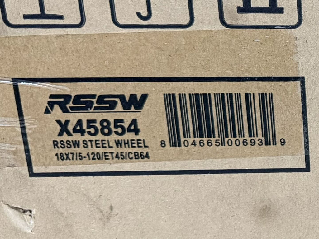 STEEL BLACK X45854  18 inch 18X7.5 PCD5X120 CB64.1 ET45