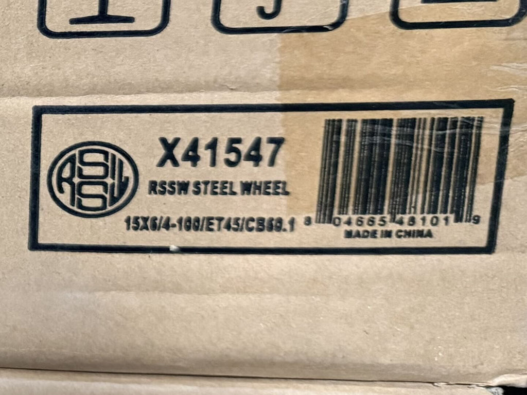 STEEL BLACK X41547  15 inch 15X6 PCD4X100 CB60.1 ET45