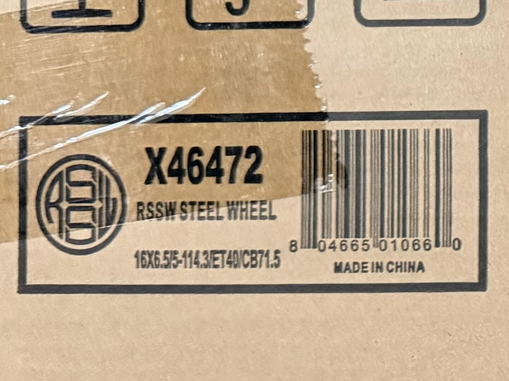 STEEL BLACK X46472  16 inch 16X6.5 PCD5X114.3 CB71.5 ET40