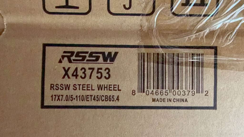 STEEL BLACK X43753  17 inch 17X6.5 PCD5X110 CB65.1 ET45
