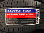 265/40zr22 106w ACTIVE V02 all season Vinmax